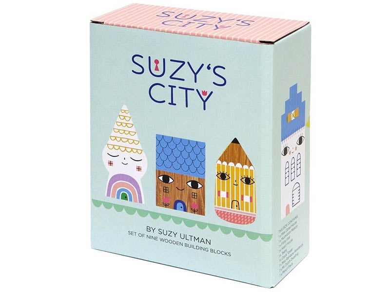Acheter Set de 9 maisons en bois - Suzy's City - 30,99 € en ligne sur La Petite Epicerie - Loisirs créatifs