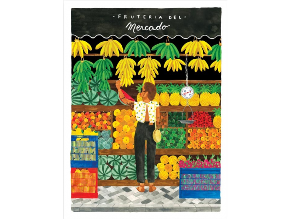Acheter Affiche aquarelle - Fruteria mercado - 18 x 24 cm - ATWS - 11,99 € en ligne sur La Petite Epicerie - Loisirs créatifs