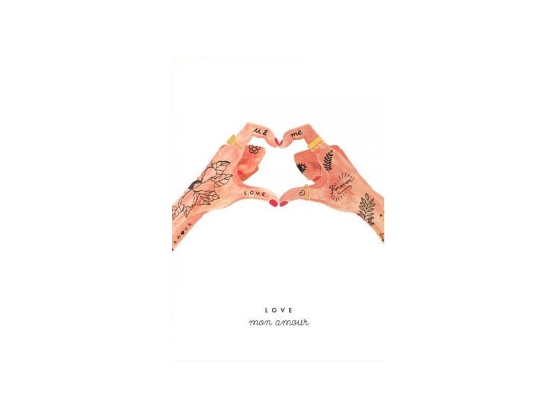 Acheter Carte aquarelle - Hands of love - ATWS - 3,99 € en ligne sur La Petite Epicerie - Loisirs créatifs