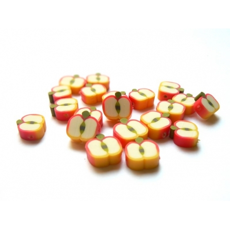 Acheter 20 perles pommes en pâte fimo - modelage - 1,99 € en ligne sur La Petite Epicerie - Loisirs créatifs