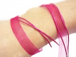Acheter Collier organza rose fushia - 0,99 € en ligne sur La Petite Epicerie - Loisirs créatifs