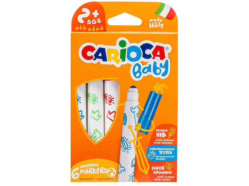 Acheter Set de 6 feutres 2+ - Carioca Baby - 2,40 € en ligne sur La Petite Epicerie - Loisirs créatifs
