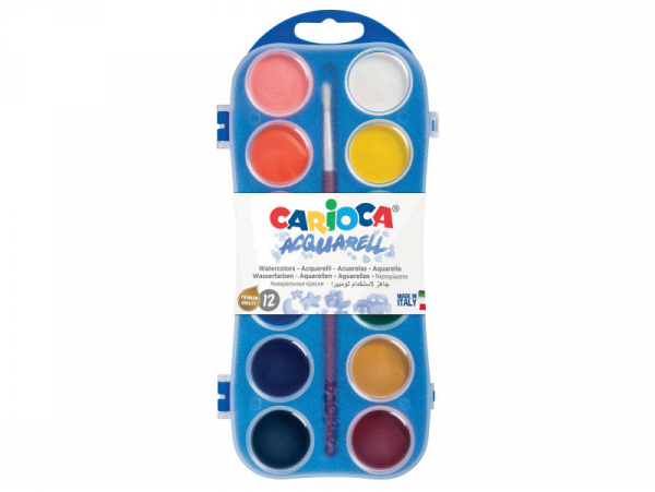 Acheter Palette d'aquarelle - 12 couleurs - Carioca - 2,42 € en ligne sur La Petite Epicerie - Loisirs créatifs