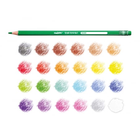 Acheter 24 crayons de couleur - Carioca Tita - 5,49 € en ligne sur La Petite Epicerie - Loisirs créatifs