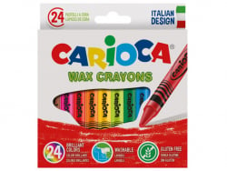 Acheter 24 pastels à la cire - Carioca Wax - 2,03 € en ligne sur La Petite Epicerie - Loisirs créatifs