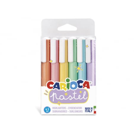 Acheter 6 surligneurs pastel - Carioca Pastel - 4,33 € en ligne sur La Petite Epicerie - Loisirs créatifs