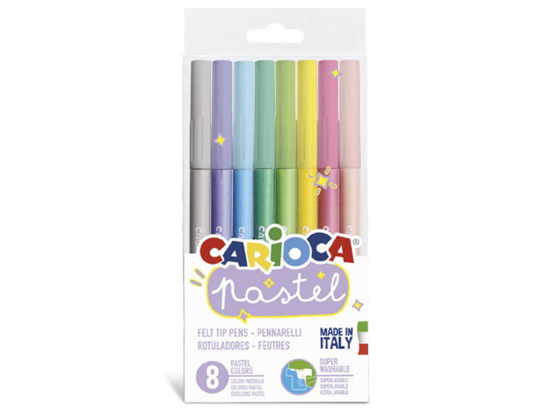 Acheter Set de 8 feutres pastel - Carioca - 2,78 € en ligne sur La Petite Epicerie - Loisirs créatifs