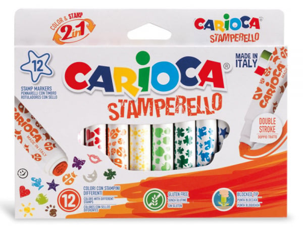 Acheter Set de 12 feutres double pointe - Carioca Stamperello - 8,49 € en ligne sur La Petite Epicerie - Loisirs créatifs