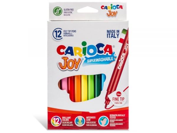 Acheter Pochette de 12 feutres ultra lavables - Carioca Joy - 2,10 € en ligne sur La Petite Epicerie - Loisirs créatifs