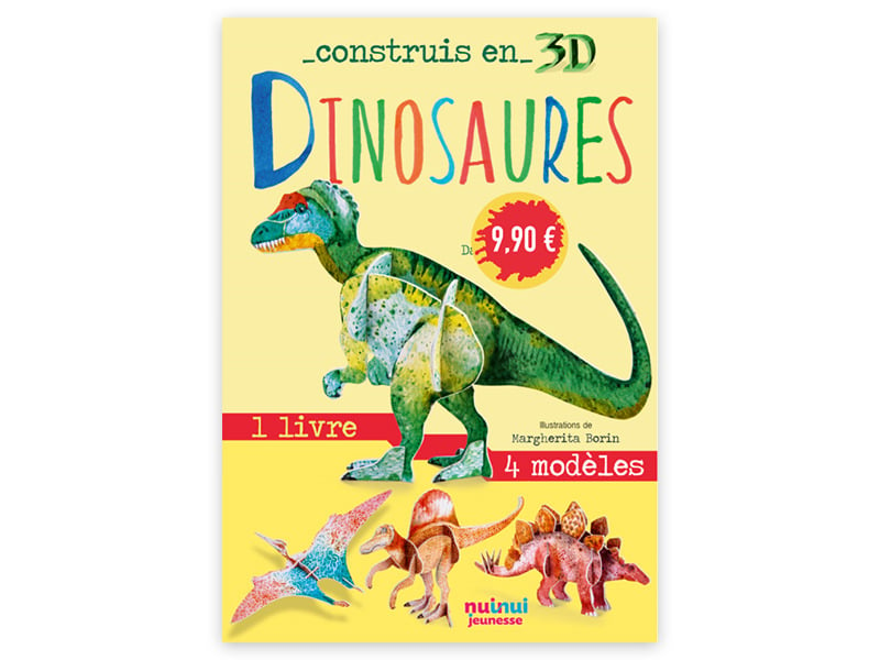 Acheter Coffret Construis en 3D DINOSAURES - 4 dinosaures à assembler - 9,90 € en ligne sur La Petite Epicerie - Loisirs créa...