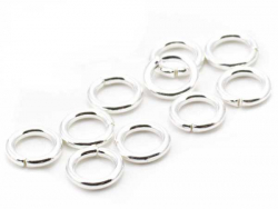 Acheter 10 anneaux 5mm - plaqué argent 925 - 0,79 € en ligne sur La Petite Epicerie - 100% Loisirs créatifs