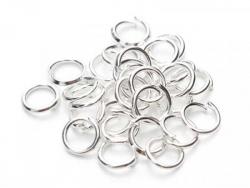 Acheter 20 anneaux 4mm - plaqué argent 925 - 1,49 € en ligne sur La Petite Epicerie - Loisirs créatifs