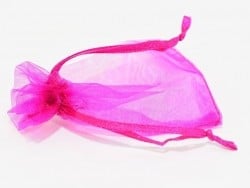 Acheter Pochette rose fushia en organza - 0,19 € en ligne sur La Petite Epicerie - Loisirs créatifs