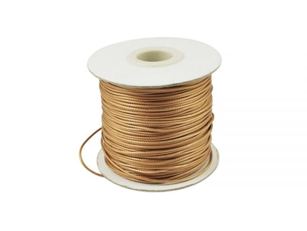 Acheter 1 m de fil polyester ciré - beige doré - 0,69 € en ligne sur La Petite Epicerie - Loisirs créatifs