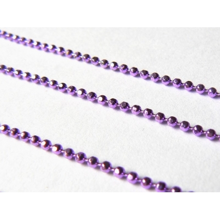 Acheter Chaine bille violette 1,5 mm x 20 cm - 0,40 € en ligne sur La Petite Epicerie - Loisirs créatifs