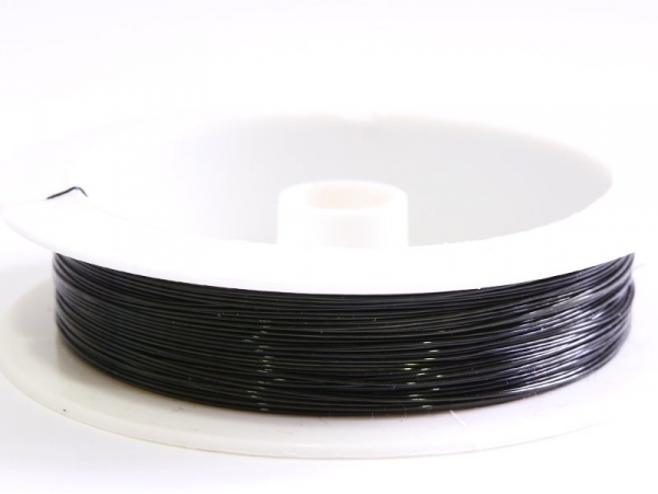 9 m of copper wire, 0.5 mm - black 9 m of copper wire, 0.5 mm - black