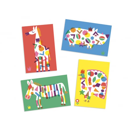 Acheter Créer avec des stickers - Les grands animaux - 8,49 € en ligne sur La Petite Epicerie - Loisirs créatifs