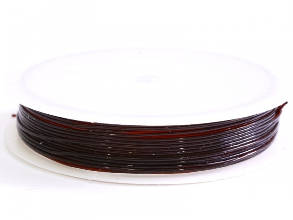 5 m of elastic cord, 0.8 mm - chocolate 5 m of elastic cord, 0.8 mm - chocolate