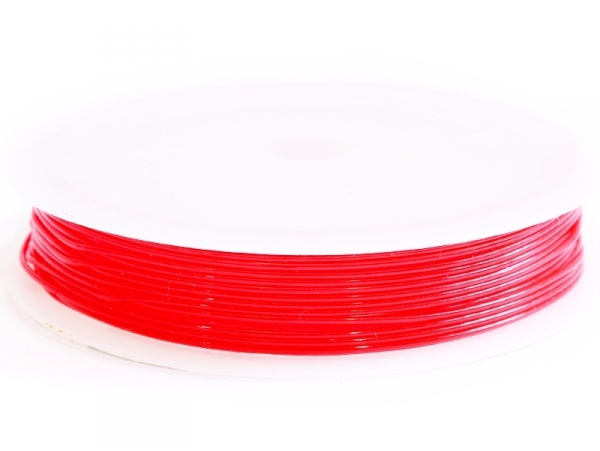 5 m of elastic cord, 0.8 mm - red 5 m of elastic cord, 0.8 mm - red