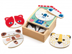 Acheter Puzzles en bois - Face-mix animaux - 16,99 € en ligne sur La Petite Epicerie - Loisirs créatifs