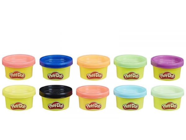 8 pots de pâte à modeler arc-en-ciel Play-Doh
