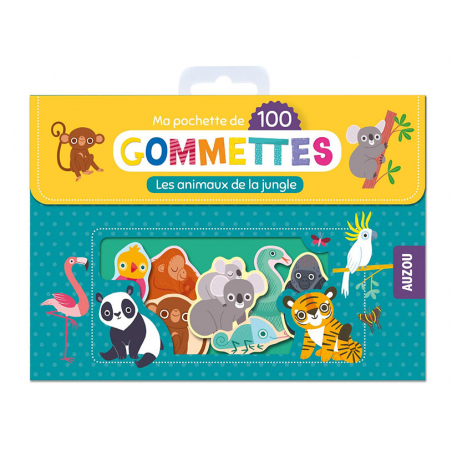 Acheter Pochette de 100 gommettes - Les animaux de la jungle - 5,99 € en ligne sur La Petite Epicerie - Loisirs créatifs