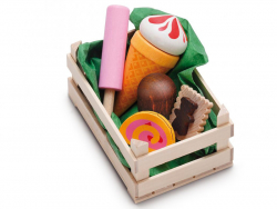 Acheter Petite cagette de 5 desserts / patisseries - jouets en bois pour dinette - 9,99 € en ligne sur La Petite Epicerie - L...