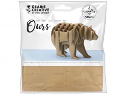 Acheter Maquette en carton 3D - Fabrique ton ours - 3,49 € en ligne sur La Petite Epicerie - Loisirs créatifs
