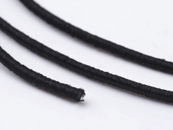 Acheter Bobine de 15 mètres de fil élastique noir - diamètre 1 mm - adapté pour coudre des masques COVID-19 - 1,99 € en ligne...