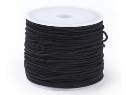 Acheter Bobine de 10 mètres de fil élastique noir - diamètre 1,5 mm - adapté pour coudre des masques COVID-19 - 1,99 € en lig...