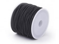 Acheter Bobine de 10 mètres de fil élastique noir - diamètre 1,5 mm - adapté pour coudre des masques COVID-19 - 1,99 € en lig...