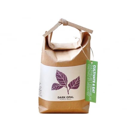 Acheter Kit "Cultivez et mangez" - basilic mauve dark opal - Petit sac japonais pour faire pousser une plante - 9,99 € en lig...