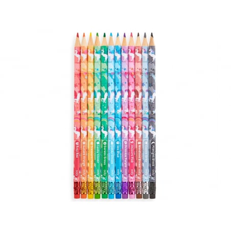 Sweet Shop 12 pack parfumée Crayons de couleur papeterie école d'Argent De Poche Jouet 