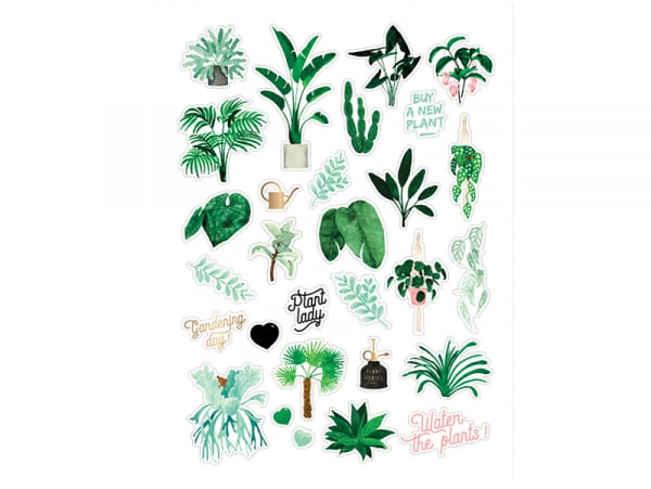 Acheter Set de 3 planches de stickers : végétal, pink mood et rouge passion - ATWS - 3,99 € en ligne sur La Petite Epicerie -...