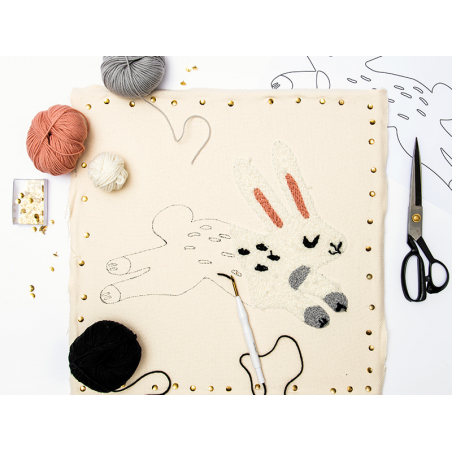 Acheter Cadre en bois 45 x 45 cm spécial punch needle - 9,99 € en ligne sur La Petite Epicerie - Loisirs créatifs