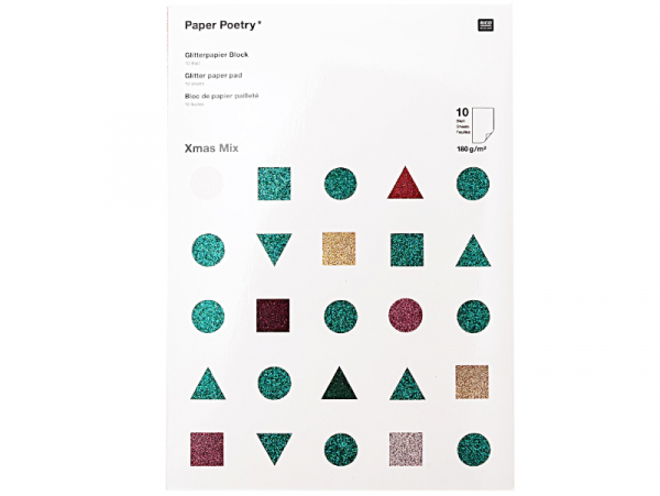 Acheter Bloc de papier à paillettes A4 - couleurs de Noël - 10,99 € en ligne sur La Petite Epicerie - Loisirs créatifs