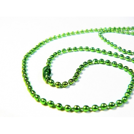 Acheter Collier chaine bille verte - 60 cm - 1,99 € en ligne sur La Petite Epicerie - Loisirs créatifs