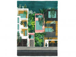 Acheter Affiche aquarelle - Buildings - 50 x 70 cm - ATWS - 44,99 € en ligne sur La Petite Epicerie - Loisirs créatifs