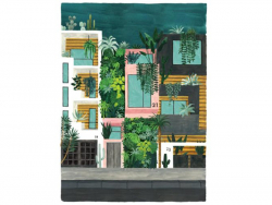Acheter Affiche aquarelle - Buildings - 29,7 x 39,7 cm - 23,99 € en ligne sur La Petite Epicerie - Loisirs créatifs