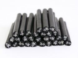 Acheter Cane tête de mort noire- en pâte polymère pour le modelage - 0,99 € en ligne sur La Petite Epicerie - Loisirs créatifs