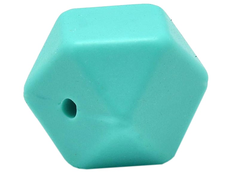 Acheter Lot de 3 perles géométriques de 14 mm en silicone - Turquoise - 2,99 € en ligne sur La Petite Epicerie - Loisirs créa...
