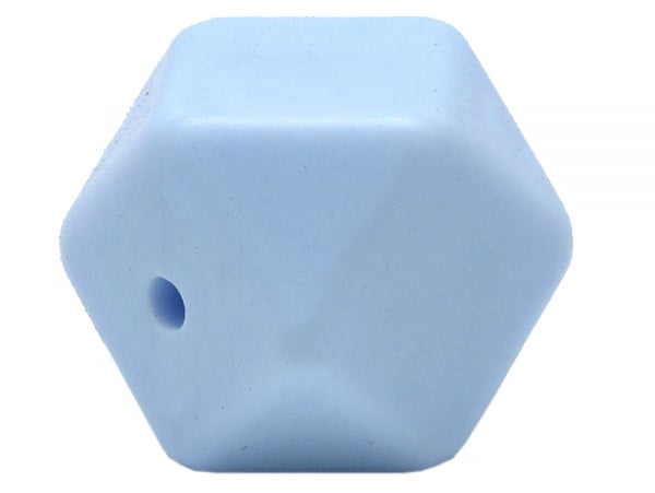 Acheter Lot de 3 perles géométriques de 14 mm en silicone - Bleu clair - 2,99 € en ligne sur La Petite Epicerie - Loisirs cré...
