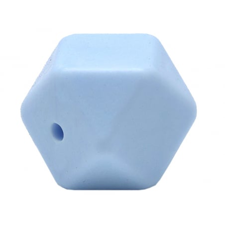 Acheter Lot de 3 perles géométriques de 14 mm en silicone - Bleu clair - 2,99 € en ligne sur La Petite Epicerie - Loisirs cré...