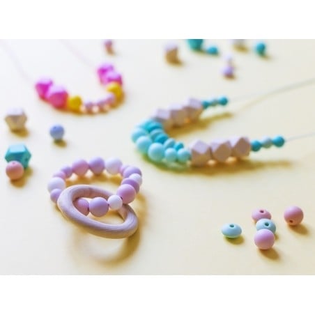Acheter Lot de 6 perles plates de 12 mm en silicone - Beige - 2,99 € en ligne sur La Petite Epicerie - Loisirs créatifs