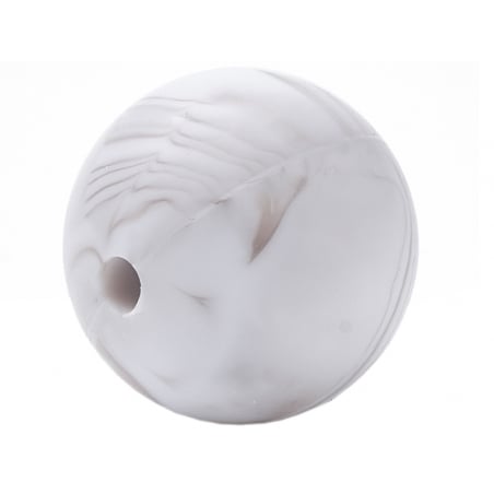 Acheter Lot de 5 perles rondes de 12 mm en silicone - Gris marbré - 2,99 € en ligne sur La Petite Epicerie - Loisirs créatifs