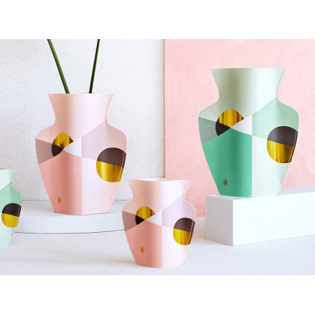 Acheter Grand vase en papier Octaevo - Siena menthe - 22,99 € en ligne sur La Petite Epicerie - Loisirs créatifs