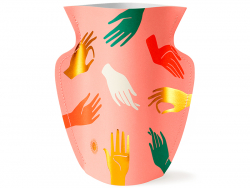 Acheter Petit vase en papier Octaevo - Hamsa rose - 13,99 € en ligne sur La Petite Epicerie - Loisirs créatifs