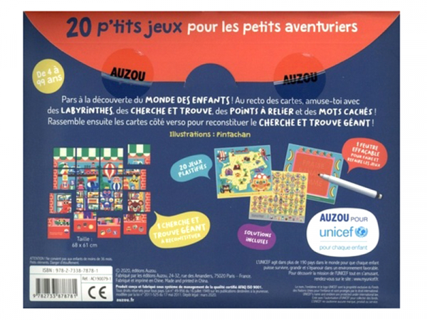 Acheter 20 p'tits jeux - Pour les petits aventuriers - 7,19 € en ligne sur La Petite Epicerie - Loisirs créatifs