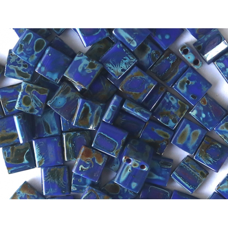Acheter Perles Tila 5 mm - Opaque Cobalt Picasso TL4518 - 3,49 € en ligne sur La Petite Epicerie - Loisirs créatifs
