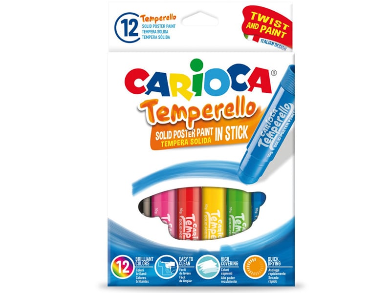 Acheter Set de 12 gouaches solides - Temperello - Carioca - 10,40 € en ligne sur La Petite Epicerie - Loisirs créatifs